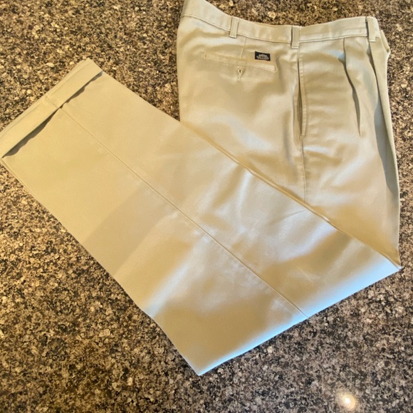 Men's Tan Cotton Chinos by BaytoBay Size 36x34 - Picture 2 of 7